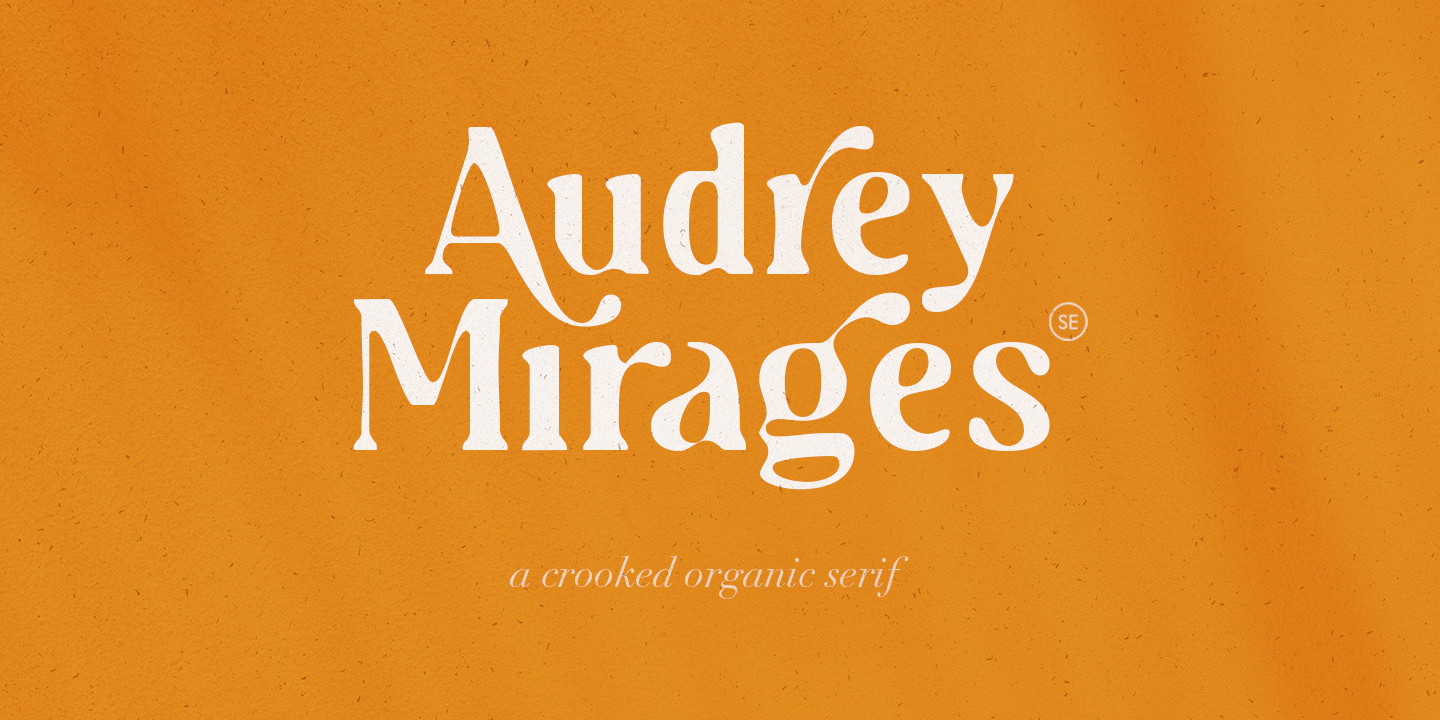 Audrey Mirages Regular Font preview